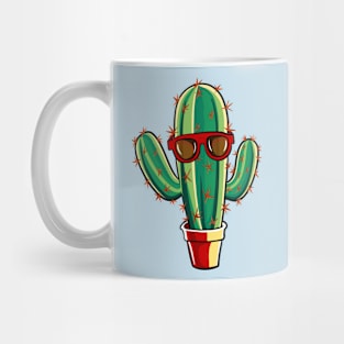 Cute Cactus with Sunglasses Mug